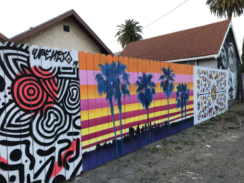 Los Angeles Skies | Street Murals by Nichole McDaniel | The Gabba Gallery - Los Angeles, CA in Los Angeles