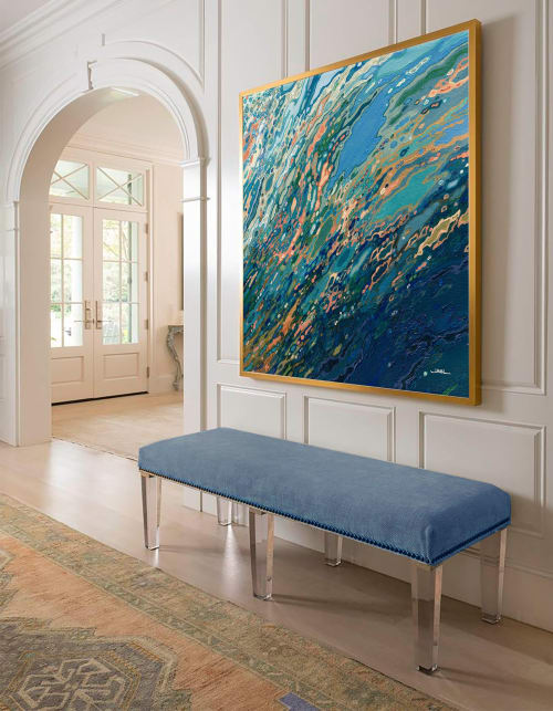 Blue Ocean Sunset | Paintings by Margaret Juul