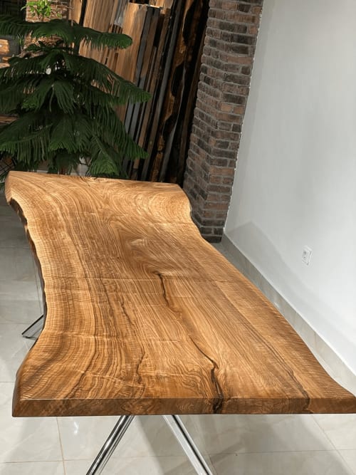 Walnut pne-piece wooden table | Tables by Gül Natural Furniture