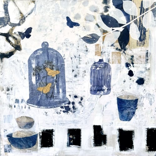 Gatherings | Collage in Paintings by Adam Collier Noel