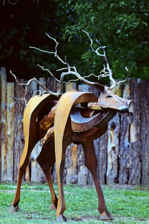Elk Sculpture | Public Sculptures by Jamie Burnes