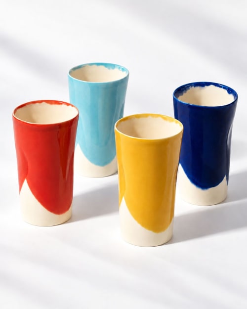 BAUHAUS Tumblers — Set of 4 | Cup in Drinkware by Pottery & Poetry