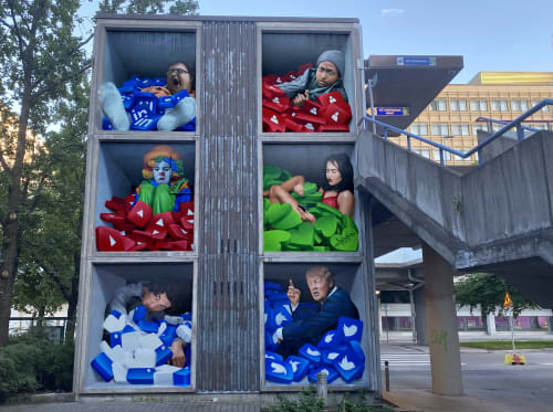 Social misery | Murals by Chemis