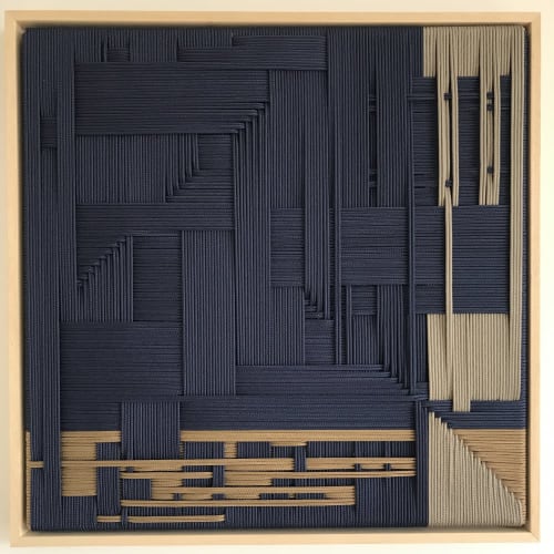 Figurative Navy | Tapestry in Wall Hangings by Fault Lines