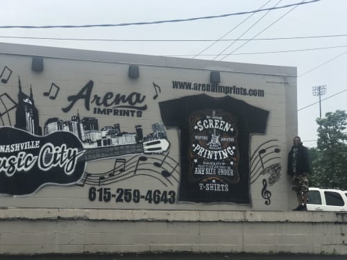Arena Imprints Screen Print | Street Murals by TerNan Art Production | Arena Imprints in Nashville