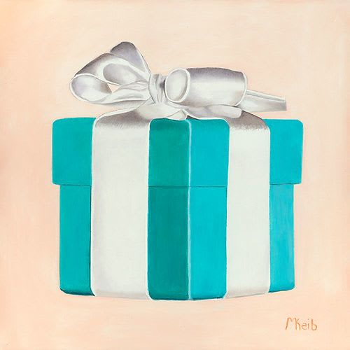 Tiffany Box - Original Oil Painting on Canvas | Oil And Acrylic Painting in Paintings by Michelle Keib Art