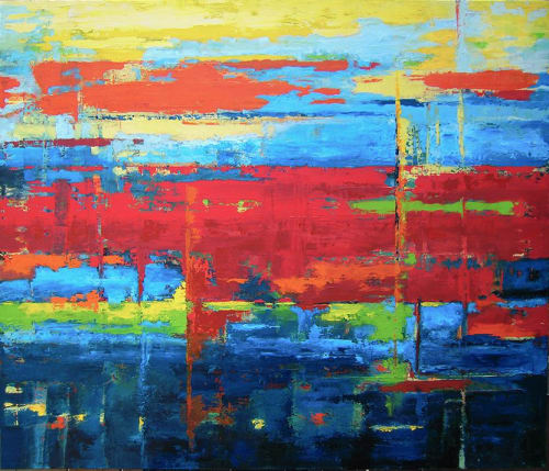 Edged Five | Paintings by Judy Mayer-Grieve