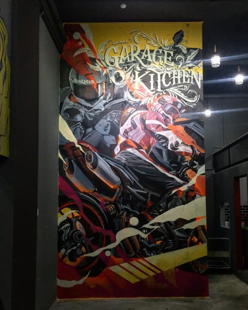 Garage Kitchen Mural | Murals by Yaul Acap | Garage Kitchen in Kajang