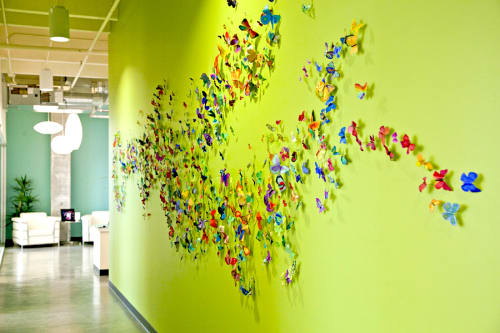 Butterfly Timeline | Sculptures by Open Eye Art | Ruby Receptionists in Portland