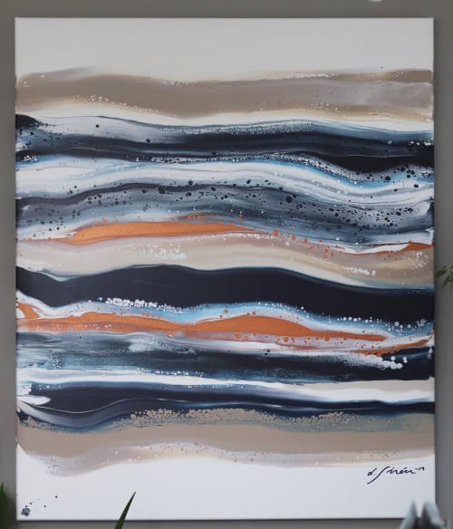 On the same wavelenght | Oil And Acrylic Painting in Paintings by Lotta Sirén