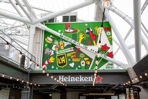 Heineken X Lafc Mural By Nina Palomba Nina S World Seen At Banc Of California Stadium Los Angeles Wescover