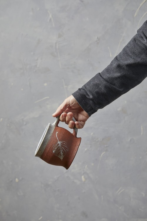 Large Rustic Coffee Mug Set of TWO | Drinkware by ShellyClayspot