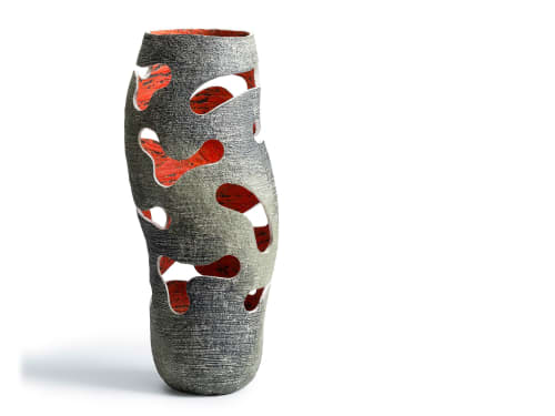 Sculptural Decorative Curve Vase | Vases & Vessels by Donatas Žukauskas