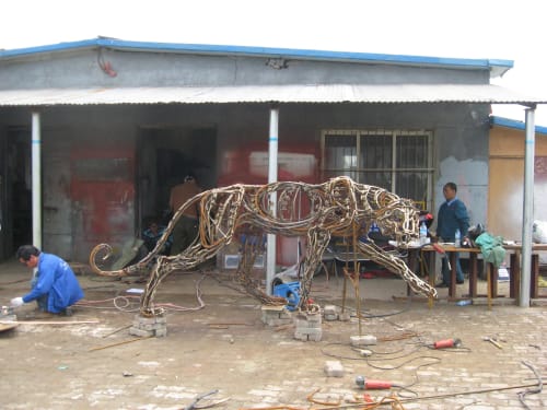 Lao Hu | Public Sculptures by Wendy Klemperer Art Inc | Sias University in Zhengzhou