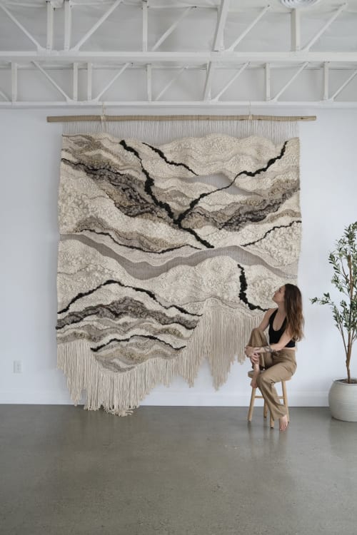 Large scale wall hanging "Arroyo of the Infinite Well" | Wall Hangings by Rebecca Whitaker Art
