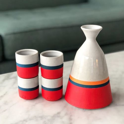 Modern Sake Set | Cup in Drinkware by Fenway Clayworks