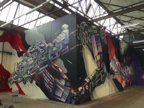 A shed full of graffiti | Murals by Vincent Huibers Graffiti Art | GDO B.V. in Eygelshoven