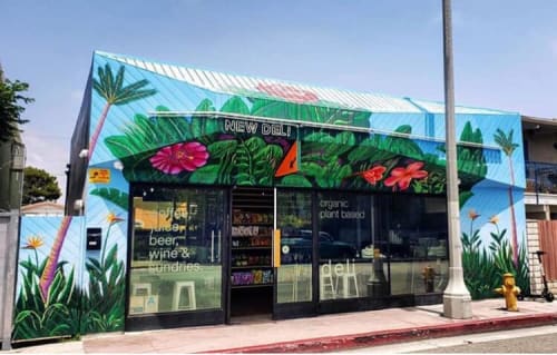 The Green Monster | Murals by Phil Santos | New Deli in Los Angeles