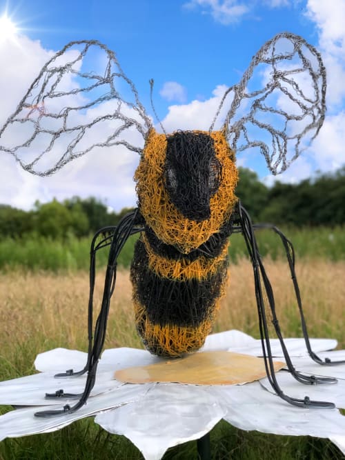 Bee & Wild Dog Daisy | Public Sculptures by Newgrange Willow Design