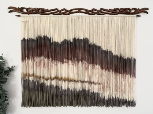 "Victorian" Tapestry Wall Hanging | Macrame Wall Hanging in Wall Hangings by Olivia Fiber Art