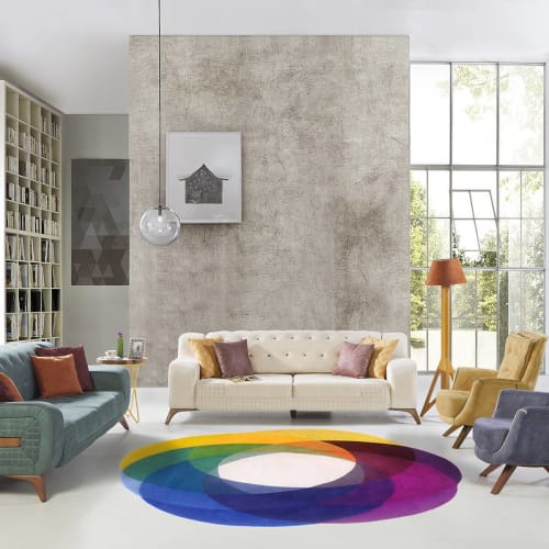 Color Wheel Contemporary Area Rug | Rugs by Sonya Winner Rug Studio | London in London