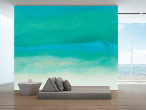Endless Summer Wallpaper Mural | Wall Treatments by MELISSA RENEE fieryfordeepblue  Art & Design
