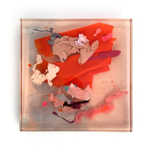 When Lightning Strikes (16 x 16") | Oil And Acrylic Painting in Paintings by Calina Hiriza