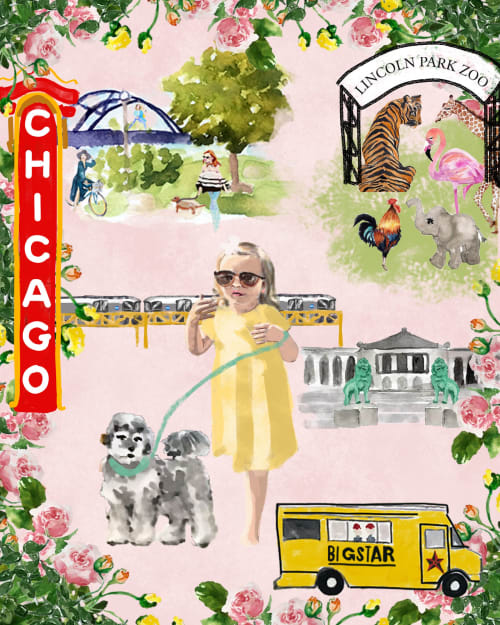 Illustrated Portrait Story | Prints by Clementine Studio