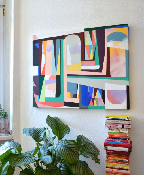 [SOLD] "Patchwork 03" original painting | Oil And Acrylic Painting in Paintings by Jilli Darling
