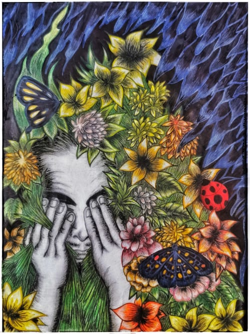 Infinite Sadness | Oil And Acrylic Painting in Paintings by CHRISTIAN HERNANDEZ