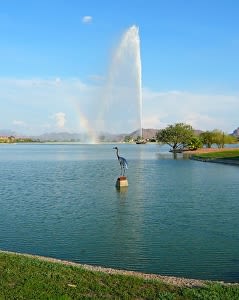 Big Blue | Public Sculptures by Don Kenworthy | Fountain Lake in Fountain Hills