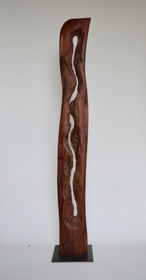 Modern Wood Sculpture by Lutz Hornischer - Sculptures & Wood Art