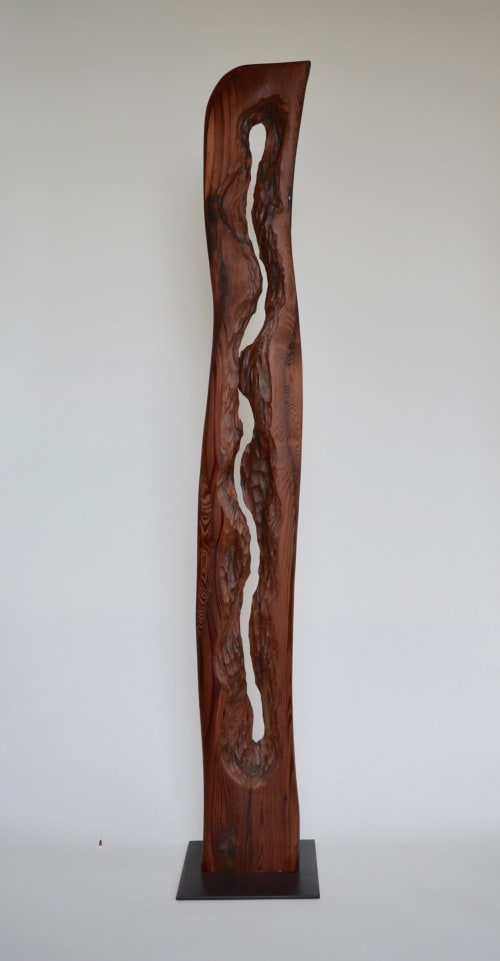 Abstract Wood Sculpture by Lutz Hornischer Sculptures & Wood Art seen