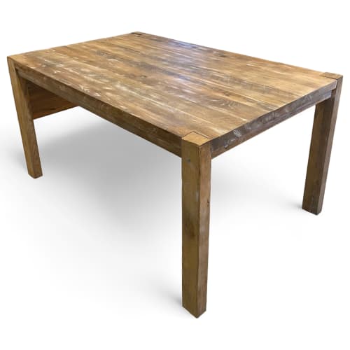 Reclaimed Oak Dining Table with Shabby Chic Finish | Tables by Good Wood Brothers