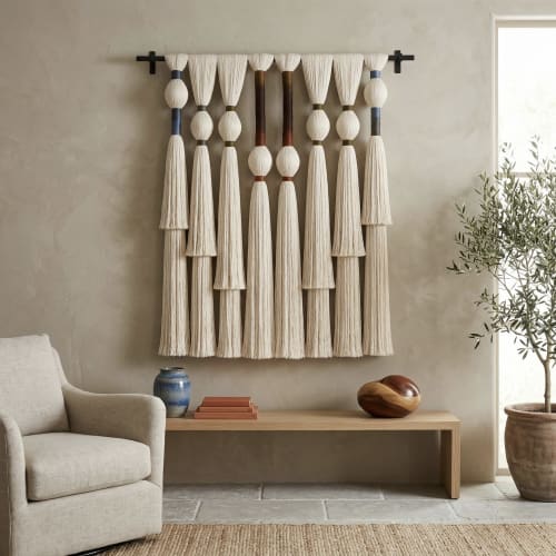 Boho woven wall hanging large wall weaving tapestry | Wall Hangings by Sarmal Design