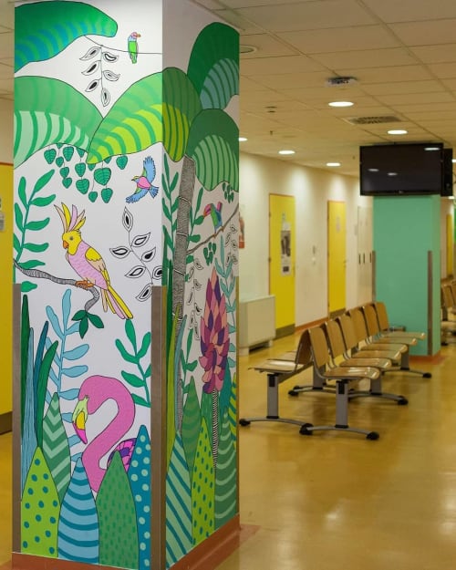 Happy Community | Murals by Melinda Šefčić | University Hospital Centre Zagreb in Zagreb