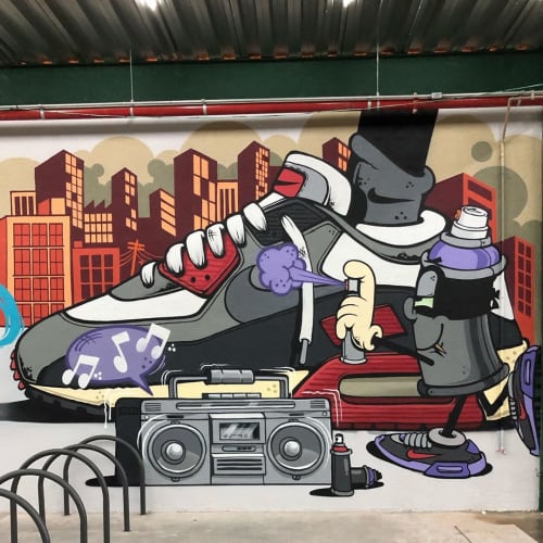 Nike Mural | Murals by snek arte | Nike Factory Store in Centro