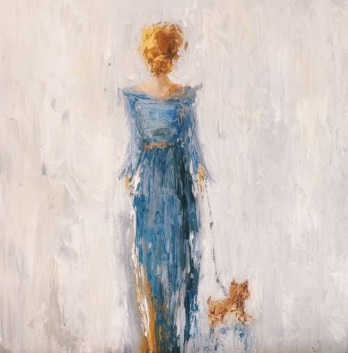 The Terrier Tales | Oil And Acrylic Painting in Paintings by Jessica Whitley Studio