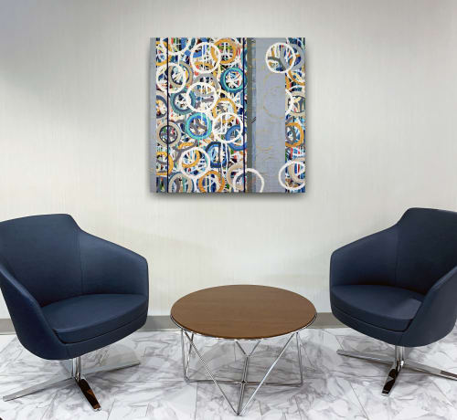 Circuitous Grid | Mixed Media by Kari Souders | Morgan Lewis & Bockius LLP in Princeton
