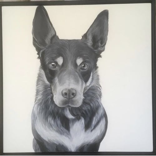 Commissioned dog portrait | Paintings by Tricia Trinder Art