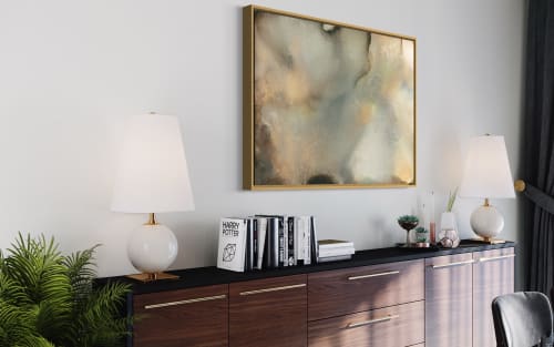 Topaz Aurora Canvas Print | Prints by MELISSA RENEE fieryfordeepblue  Art & Design