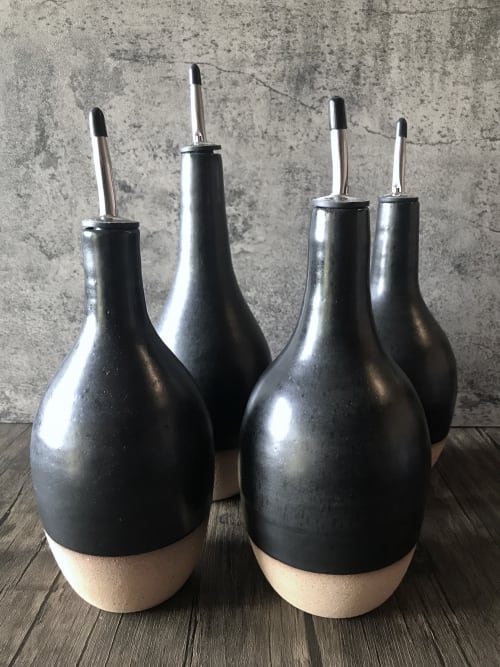Ceramic Olive Oil Pourer | Tableware by Tina Fossella Pottery