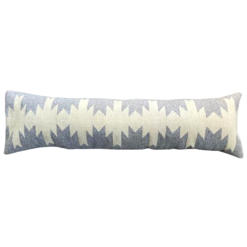 Diamante Gris Lumbar Pillow | Pillows by Selva Studio