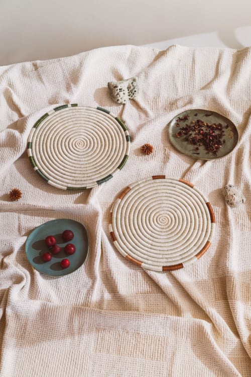 Monserrate Simple Round Placemat | Tableware by Zuahaza by Tatiana | Finca San Felipe in La Calera