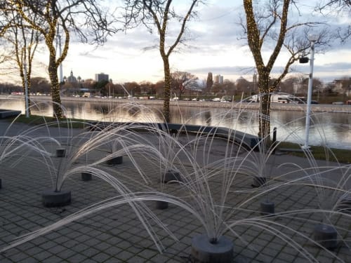 Solar Fields (Winter Fields) | Public Sculptures by Tonya Hart | Ontario Place Corporation in Toronto