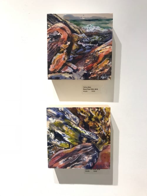 Rock Pools | Paintings by Celina Melo | Quest Art School + Gallery in Midland