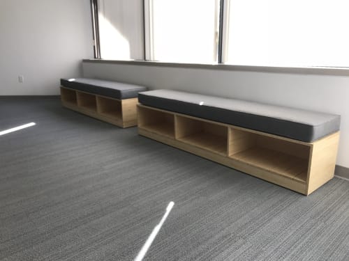 Bamboo Bench | Benches & Ottomans by Melad StudioWorks | Axis Communications in Chelmsford