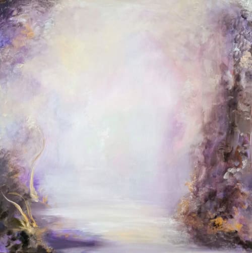 That time I saw you in a dream - Abstract landscape painting | Paintings by Jennifer Baker Fine Art