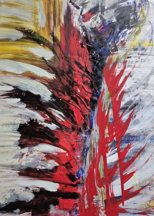 Contemporary Art "Featheryly" Art Print Abstract Art | Prints in Paintings by Patricia Askew/Soufullvisions