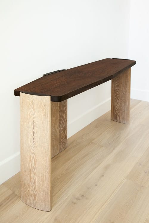 Sculpted Slab Console Table | Tables by Wooden Imagination